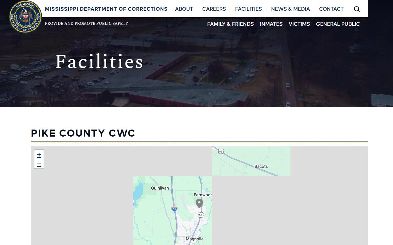 Pike County Community Work Center MDOC facility contact page